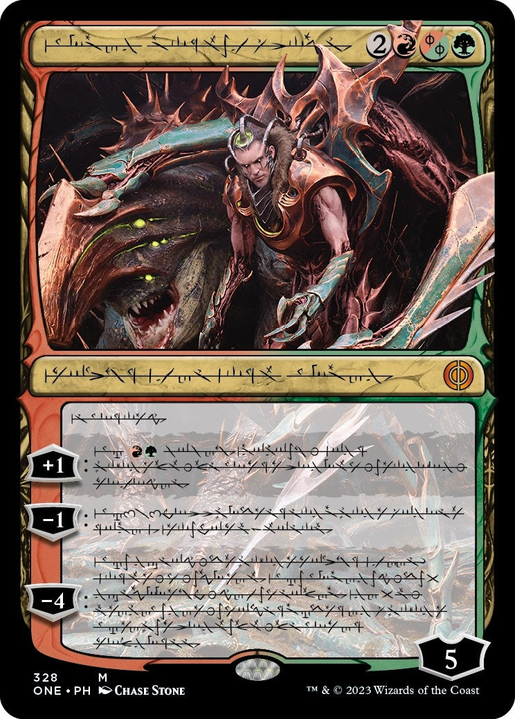 Image for Lukka, Bound to Ruin (Phyrexian) (328) (ONE) - Magic: The Gathering