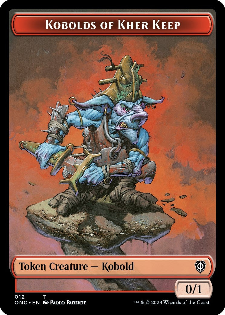 Image for Kobolds of Kher Keep // Dragon Double-Sided Token (12 // 10) (ONC) - Magic: The Gathering