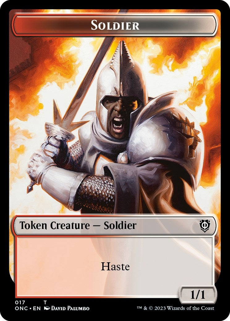 Image for Soldier (017) // Eldrazi Double-Sided Token (17 // 1) (ONC) - Magic: The Gathering
