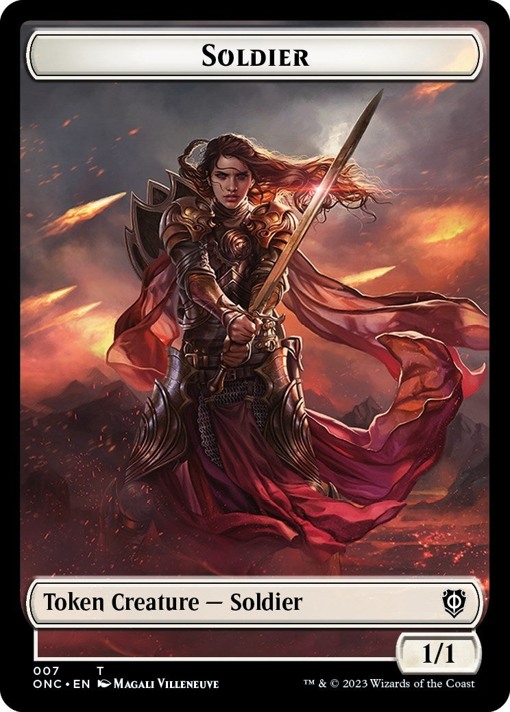 Image for Soldier (007) // Angel (002) Double-Sided Token (7 // 2) (ONC) - Magic: The Gathering