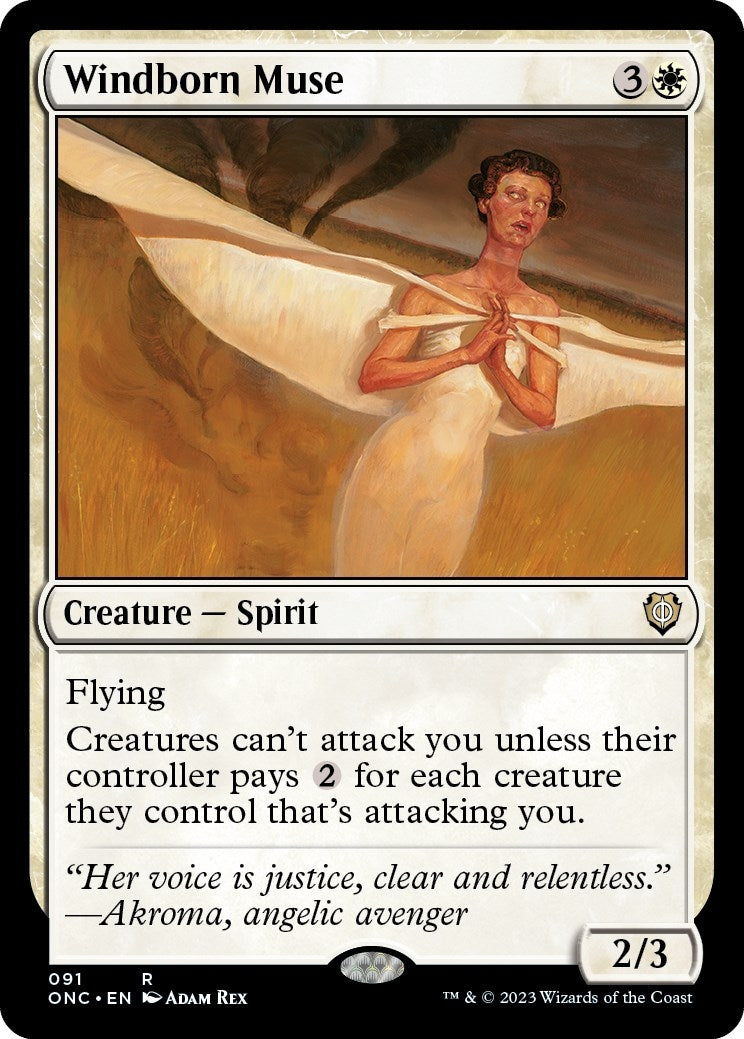 Image for Windborn Muse (91) (ONC) - Magic: The Gathering