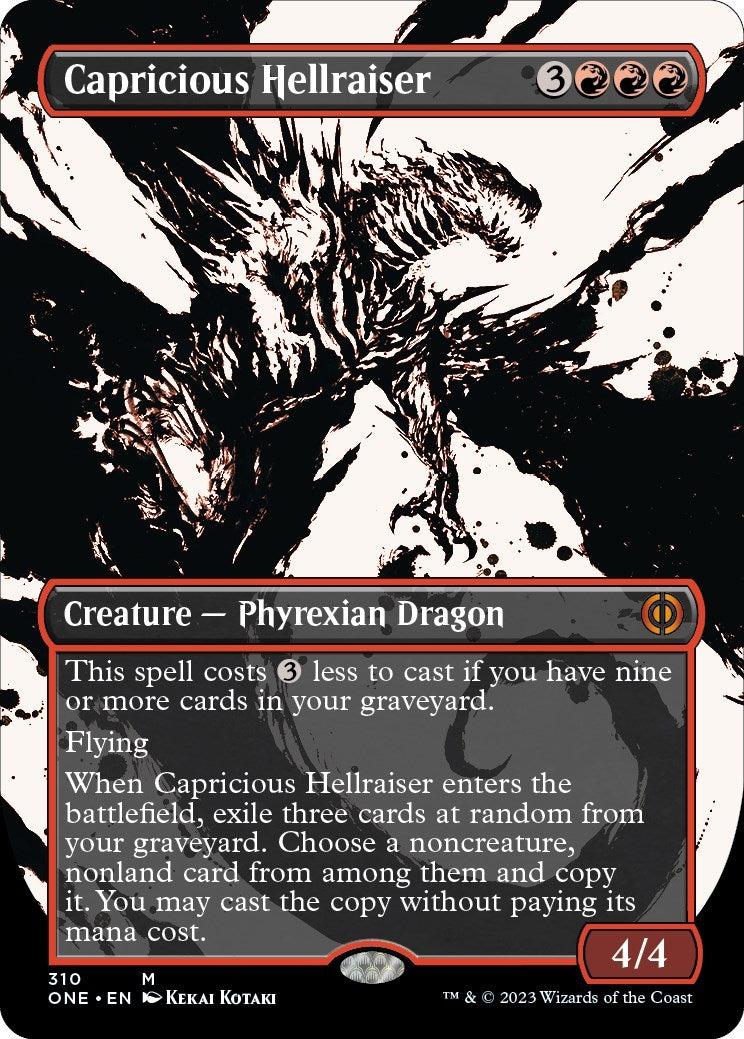 Image for Capricious Hellraiser (Showcase) (310) (ONE) - Magic: The Gathering