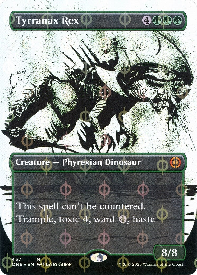 Image for Tyrranax Rex (Showcase) (Step-and-Compleat Foil) (457) (ONE) - Magic: The Gathering