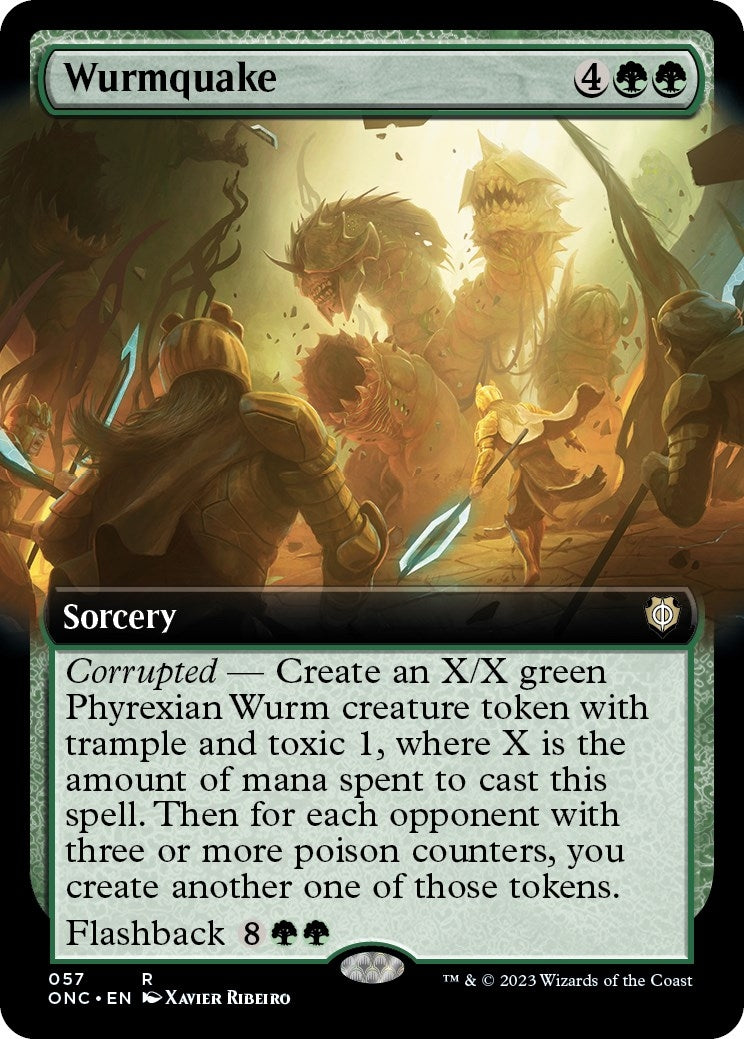 Image for Wurmquake (Extended Art) (57) (ONC) - Magic: The Gathering