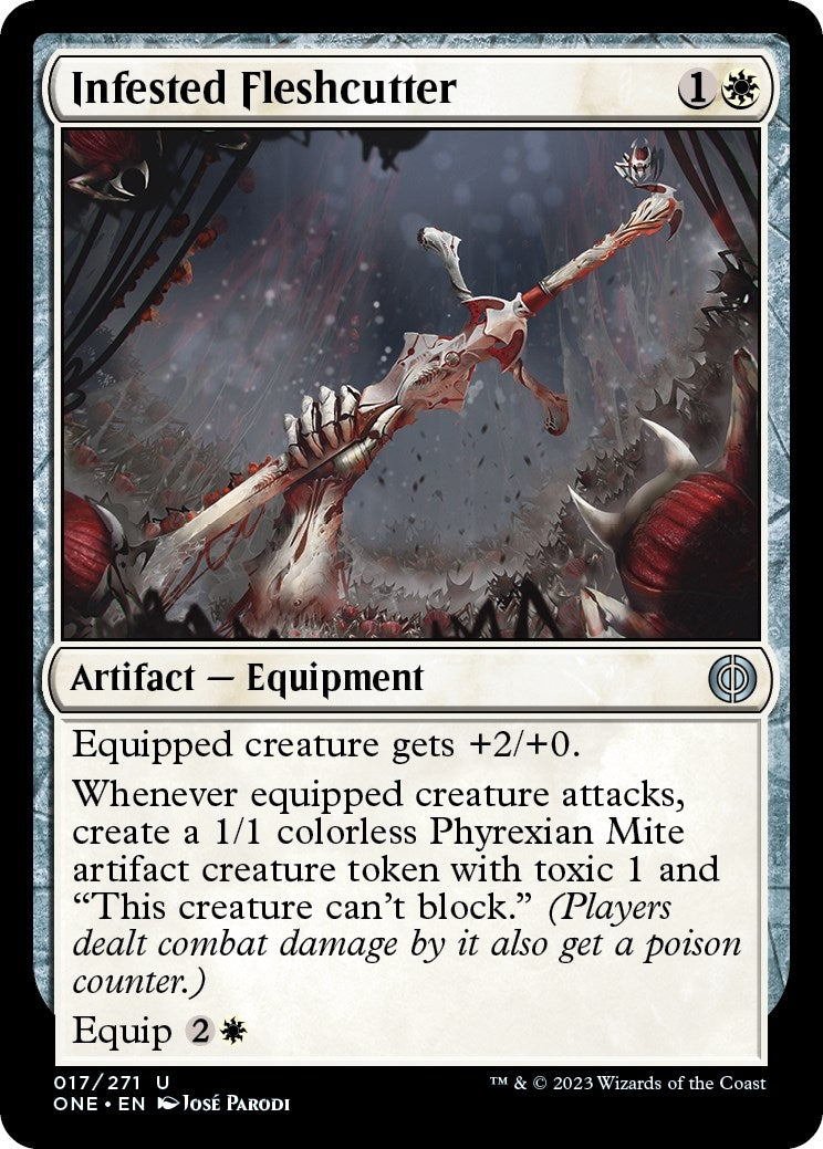 Image for Infested Fleshcutter (17) (ONE) - Magic: The Gathering