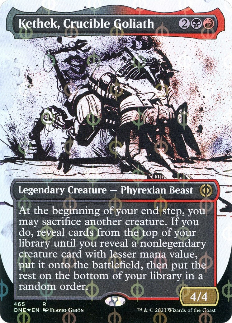 Image for Kethek, Crucible Goliath (Showcase) (Step-and-Compleat Foil) (465) (ONE) - Magic: The Gathering