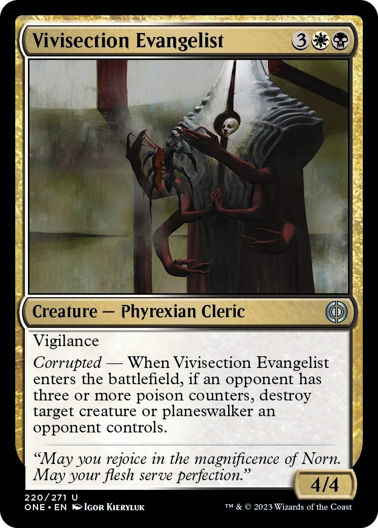 Image for Vivisection Evangelist (220) (ONE) - Magic: The Gathering