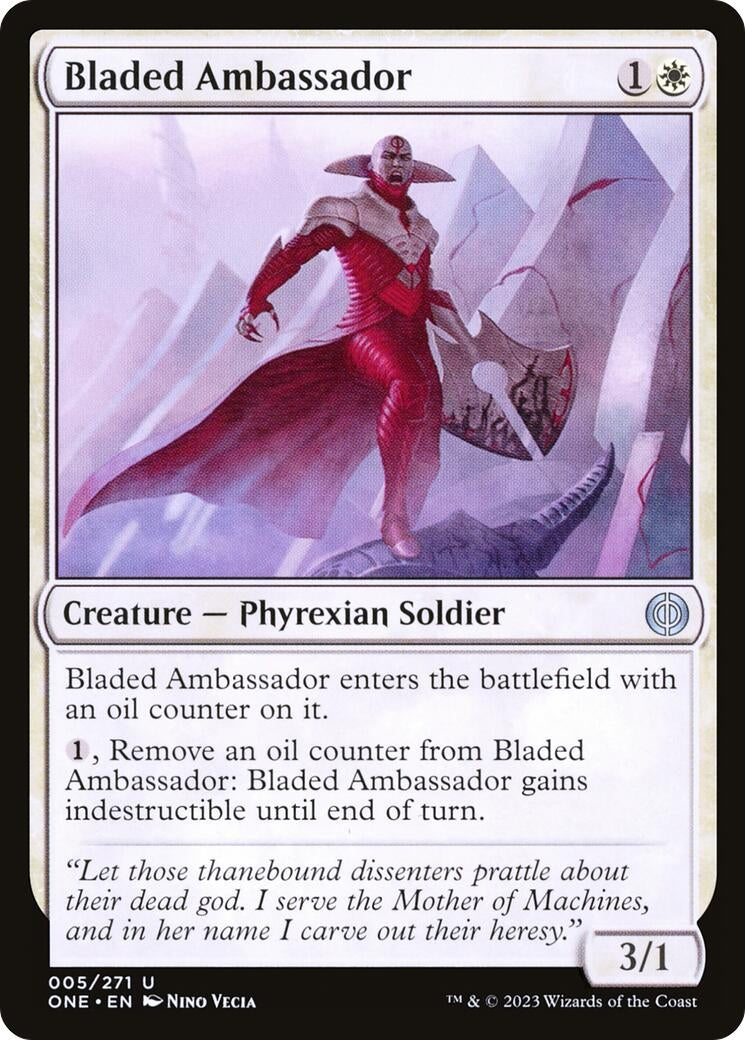 Image for Bladed Ambassador (5) (ONE) - Magic: The Gathering
