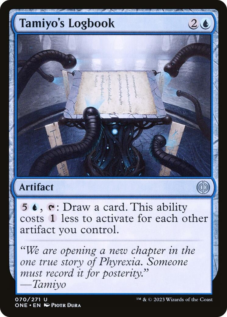 Image for Tamiyo's Logbook (70) (ONE) - Magic: The Gathering