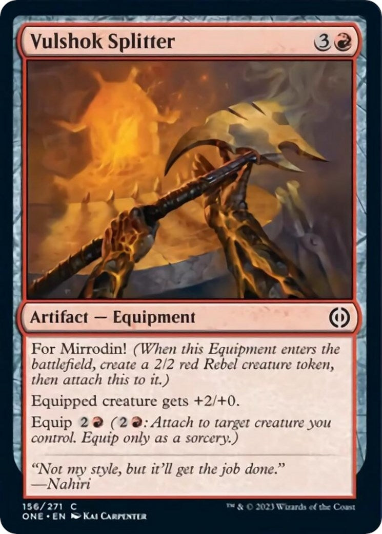 Image for Vulshok Splitter (156) (ONE) - Magic: The Gathering