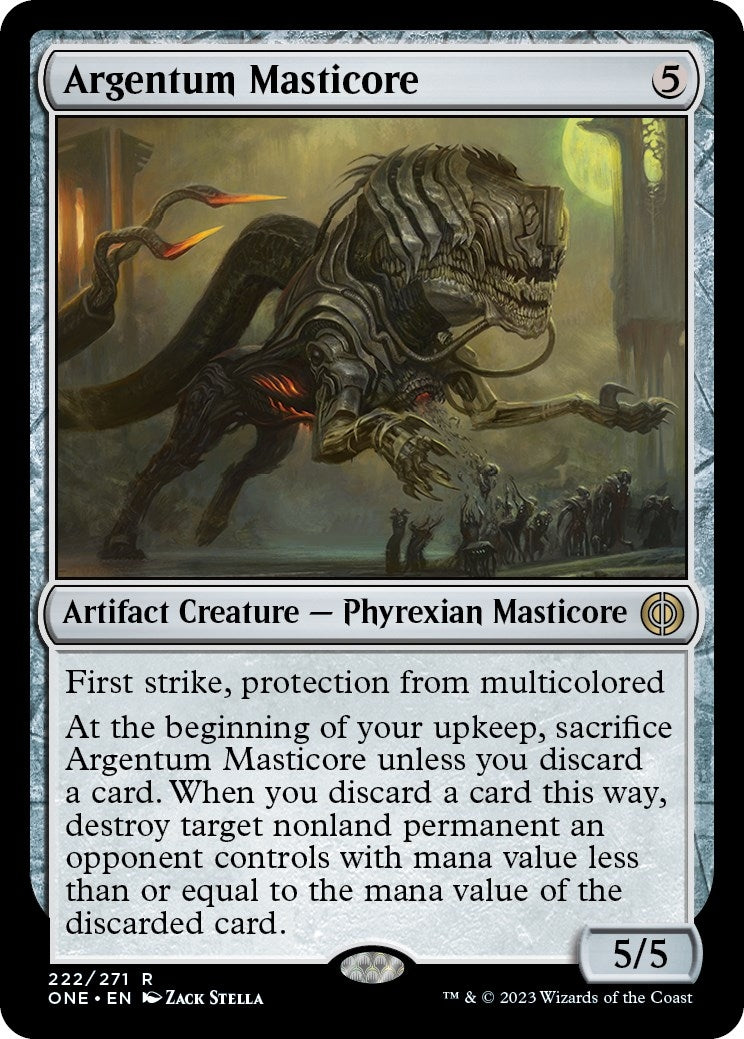 Image for Argentum Masticore (222) (ONE) - Magic: The Gathering
