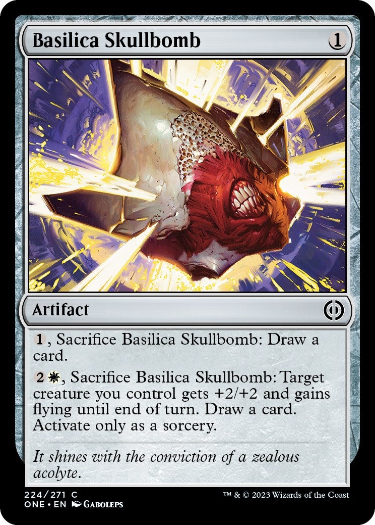Image for Basilica Skullbomb (224) (ONE) - Magic: The Gathering