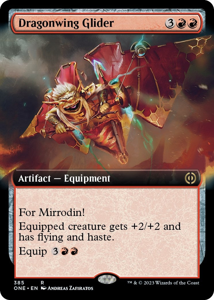 Image for Dragonwing Glider (Extended Art) (385) (ONE) - Magic: The Gathering