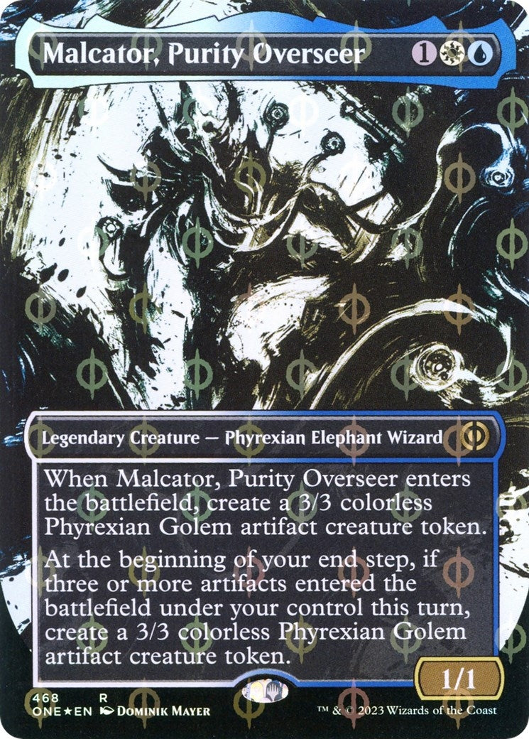 Image for Malcator, Purity Overseer (Showcase) (Step-and-Compleat Foil) (468) (ONE) - Magic: The Gathering