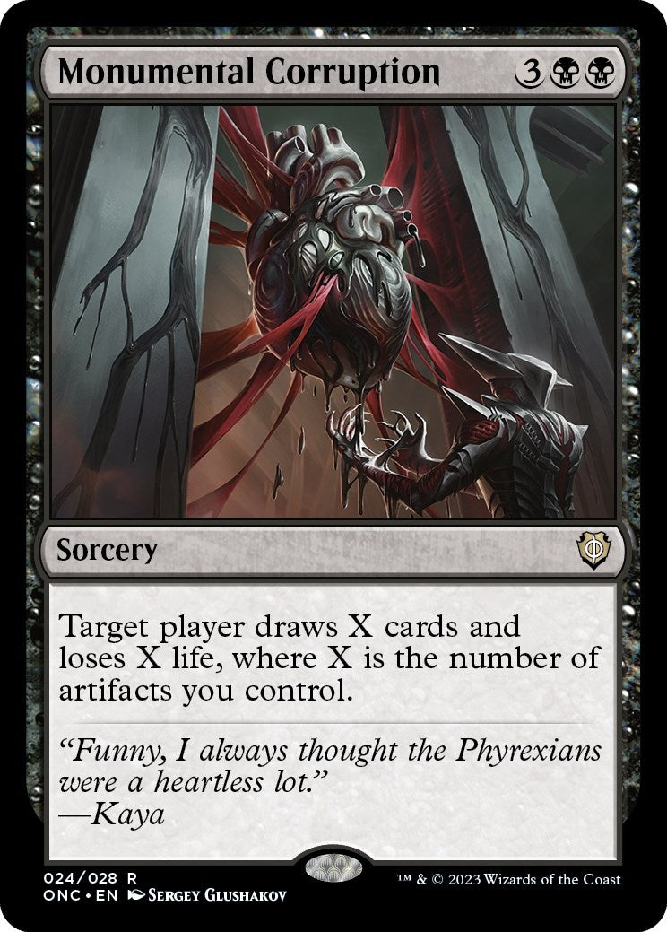 Image for Monumental Corruption (24) (ONC) - Magic: The Gathering
