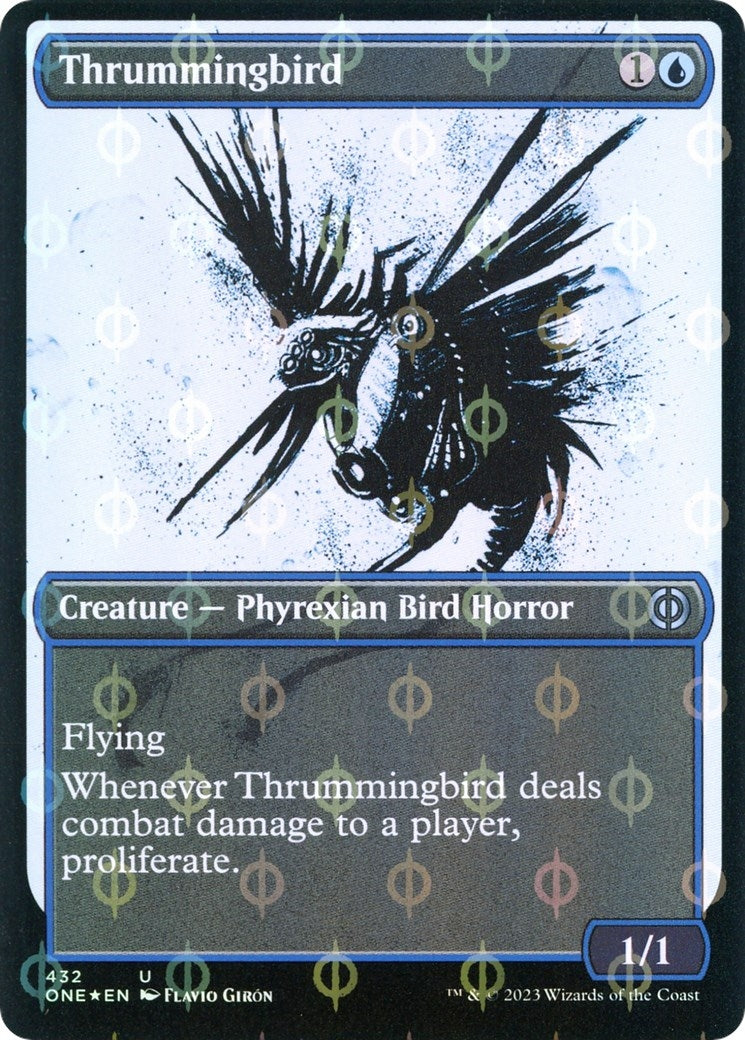 Image for Thrummingbird (Showcase) (Step-and-Compleat Foil) (432) (ONE) - Magic: The Gathering