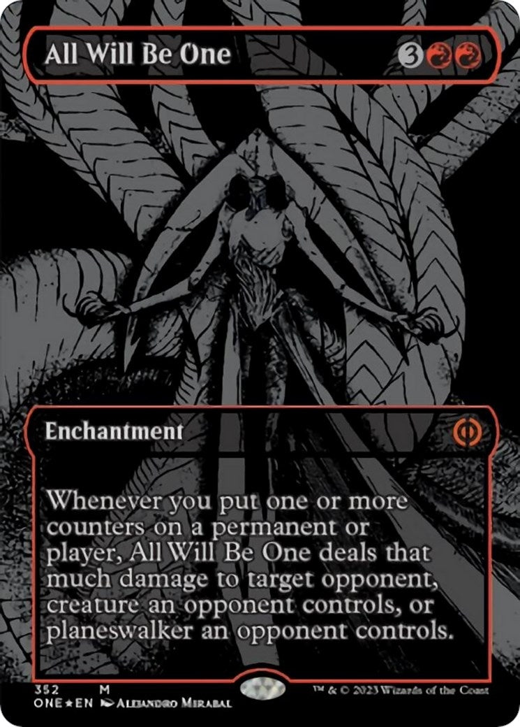 Image for All Will Be One (Oil Slick Raised Foil) (352) (ONE) - Magic: The Gathering