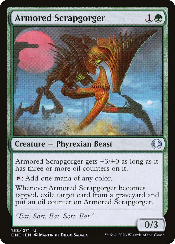 Image for Armored Scrapgorger (158) (ONE) - Magic: The Gathering