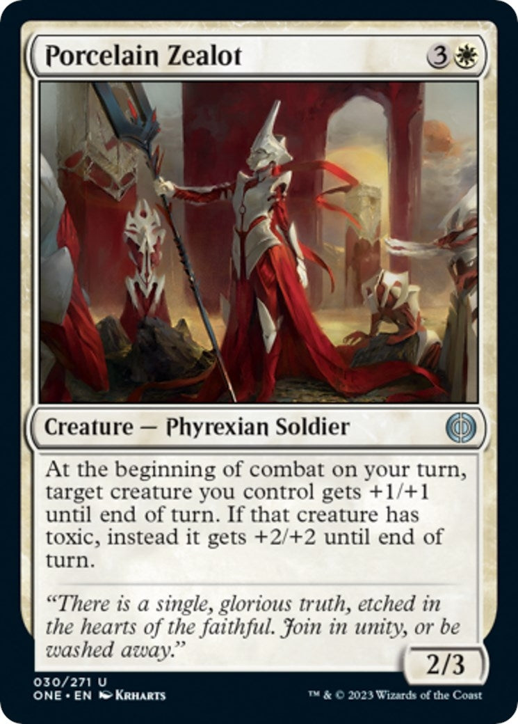Image for Porcelain Zealot (30) (ONE) - Magic: The Gathering
