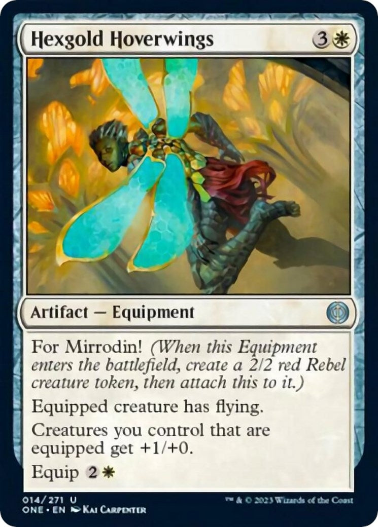 Image for Hexgold Hoverwings (14) (ONE) - Magic: The Gathering
