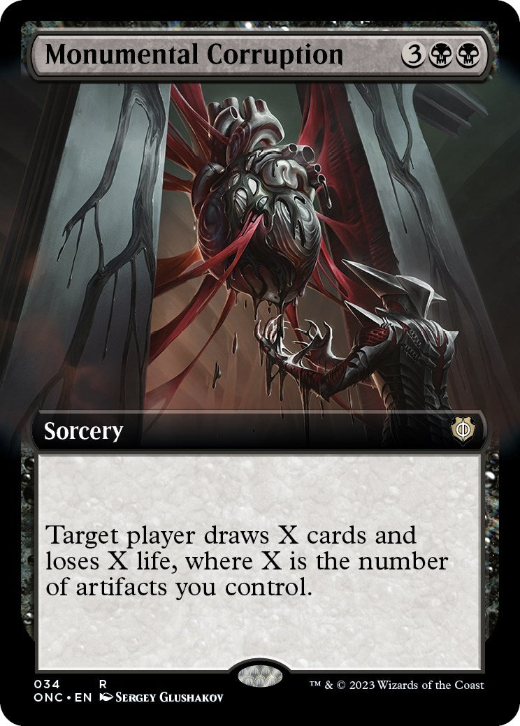 Image for Monumental Corruption (Extended Art) (34) (ONC) - Magic: The Gathering