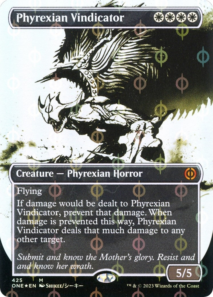 Image for Phyrexian Vindicator (Showcase) (Step-and-Compleat Foil) (425) (ONE) - Magic: The Gathering