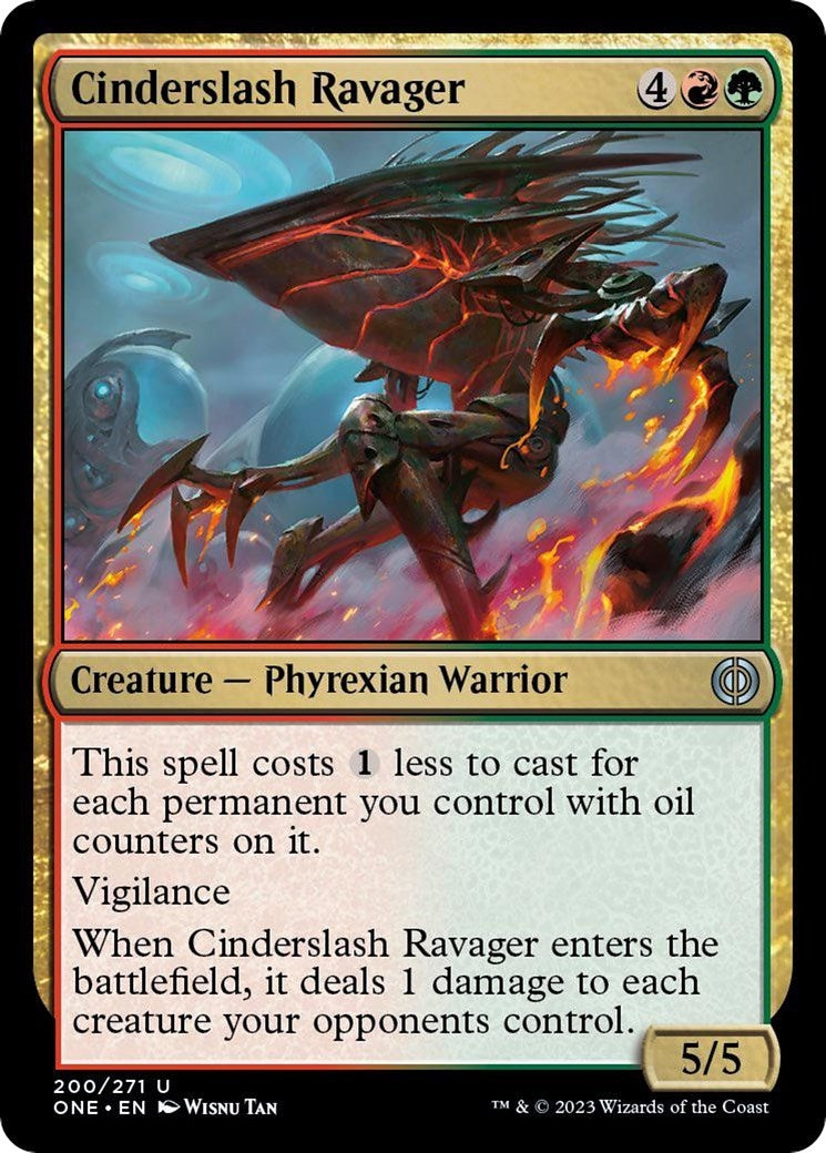 Image for Cinderslash Ravager (200) (ONE) - Magic: The Gathering