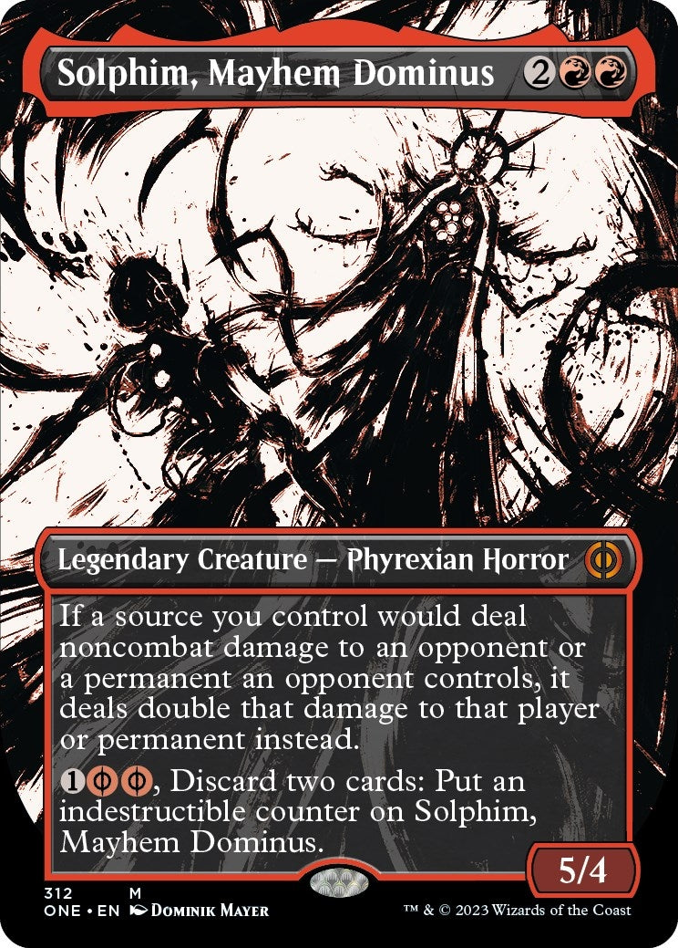 Image for Solphim, Mayhem Dominus (Showcase) (312) (ONE) - Magic: The Gathering