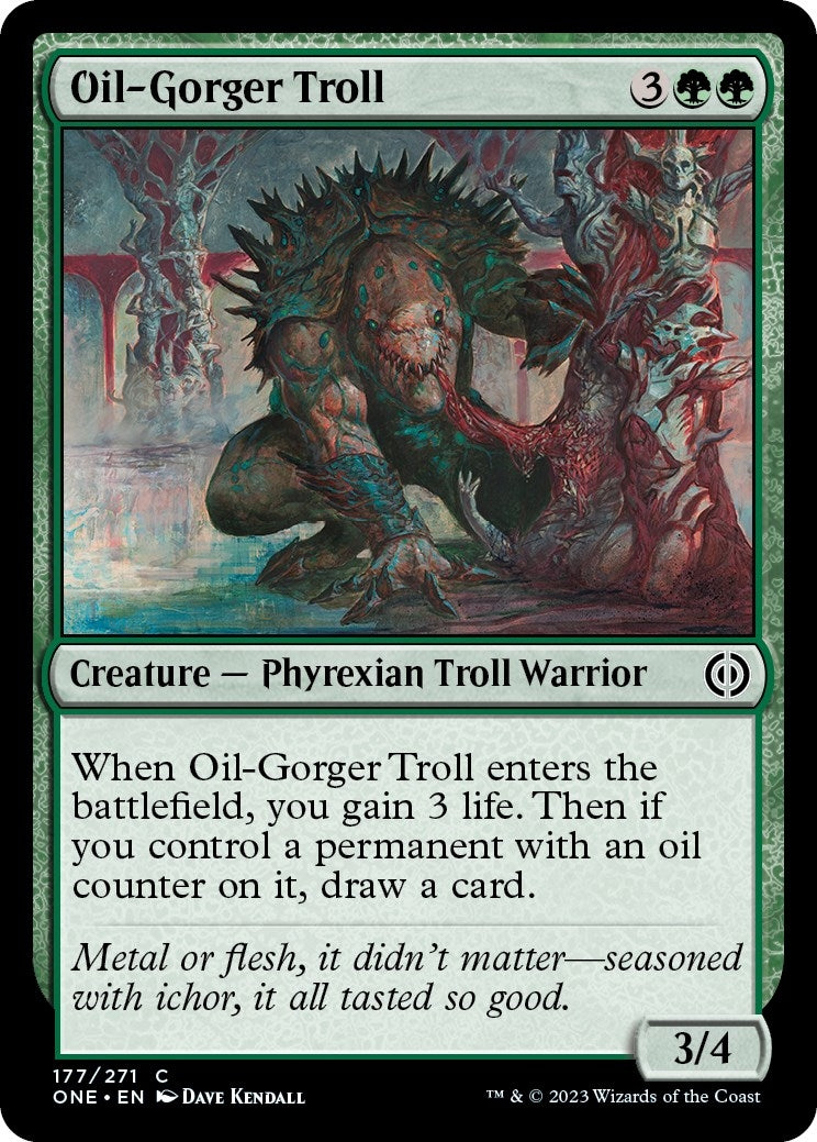 Image for Oil-Gorger Troll (177) (ONE) - Magic: The Gathering