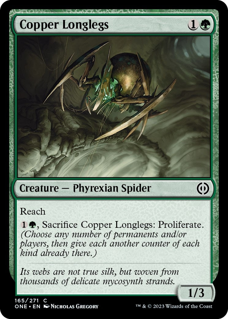 Image for Copper Longlegs (165) (ONE) - Magic: The Gathering