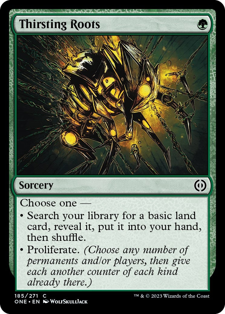 Image for Thirsting Roots (185) (ONE) - Magic: The Gathering