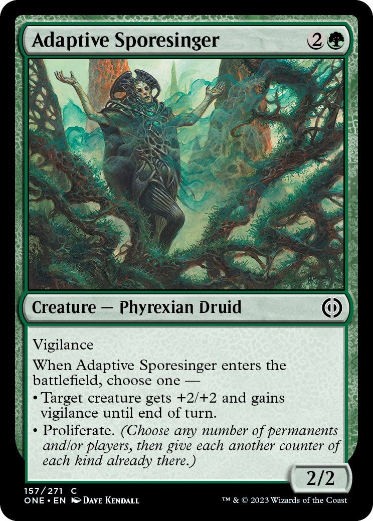 Image for Adaptive Sporesinger (157) (ONE) - Magic: The Gathering