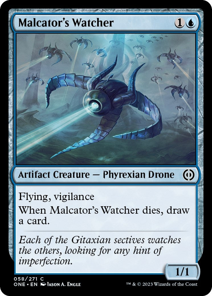 Image for Malcator's Watcher (58) (ONE) - Magic: The Gathering