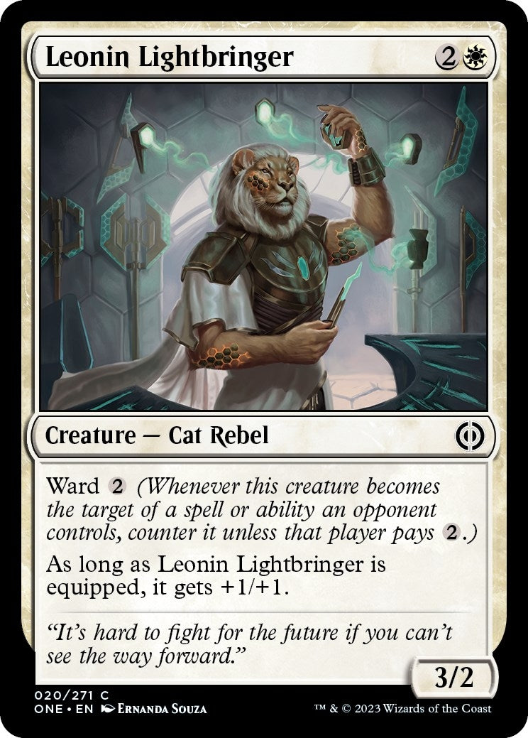 Image for Leonin Lightbringer (20) (ONE) - Magic: The Gathering