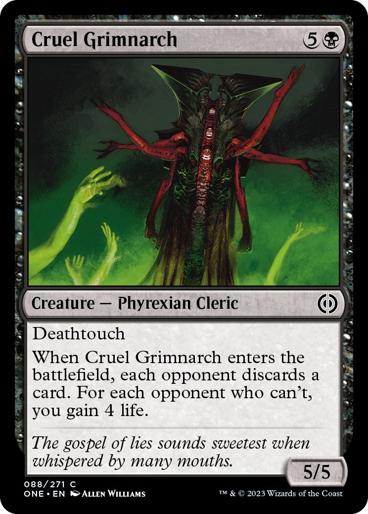 Image for Cruel Grimnarch (88) (ONE) - Magic: The Gathering
