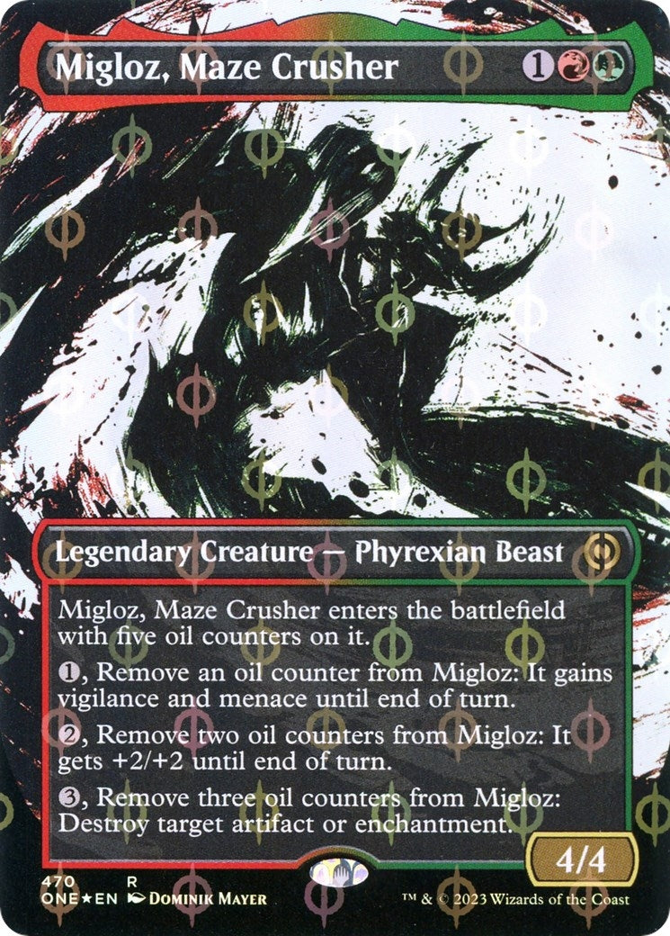 Image for Migloz, Maze Crusher (Showcase) (Step-and-Compleat Foil) (470) (ONE) - Magic: The Gathering