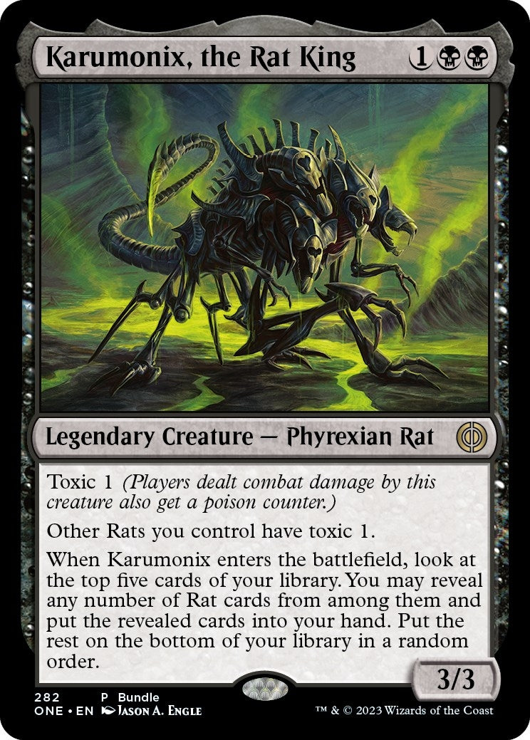Image for Karumonix, the Rat King (ONE Bundle) (282) (UMP) - Magic: The Gathering