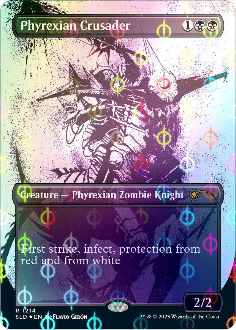 Image for Phyrexian Crusader (Step-and-Compleat Foil) (1214) (SLD) - Magic: The Gathering