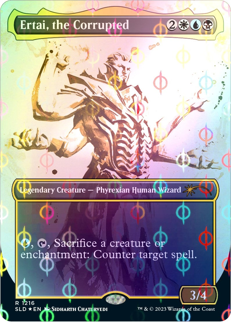 Image for Ertai, the Corrupted (Step-and-Compleat Foil) (1216) (SLD) - Magic: The Gathering