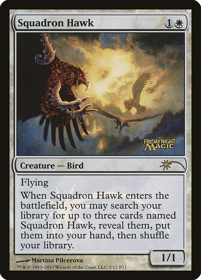 Image for Squadron Hawk (5) (FNM) - Magic: The Gathering