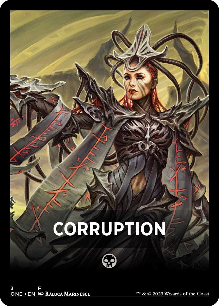 Image for Corruption Theme Card (3) (ONE) - Magic: The Gathering