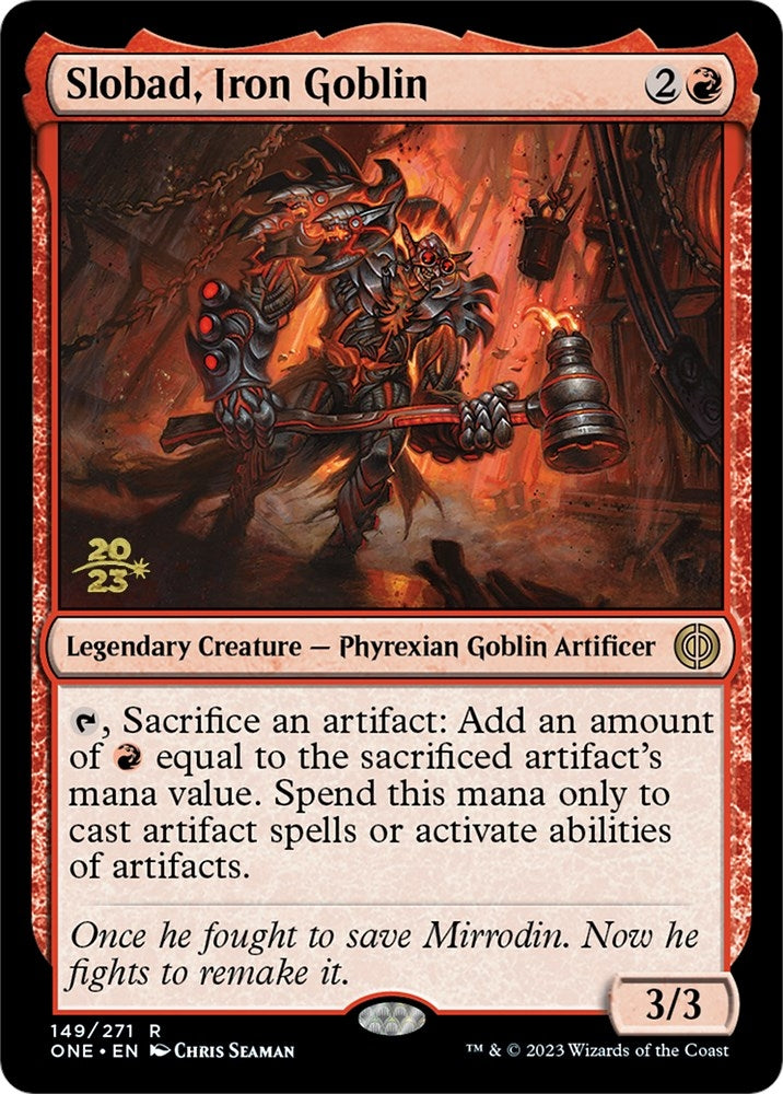 Image for Slobad, Iron Goblin (149) (PRE) - Magic: The Gathering