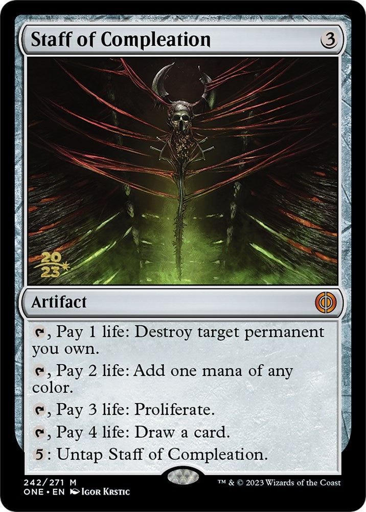 Image for Staff of Compleation (242) (PRE) - Magic: The Gathering