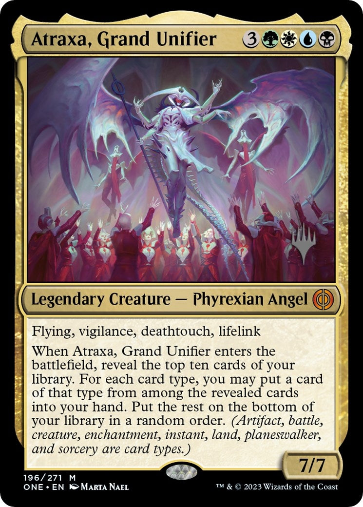 Image for Atraxa, Grand Unifier (196) (PPONE) - Magic: The Gathering
