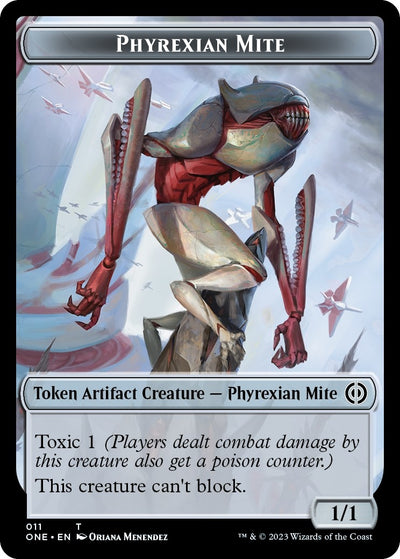 Phyrexian Mite (011) // Samurai Double-Sided Token (11 // 2) (ONE)