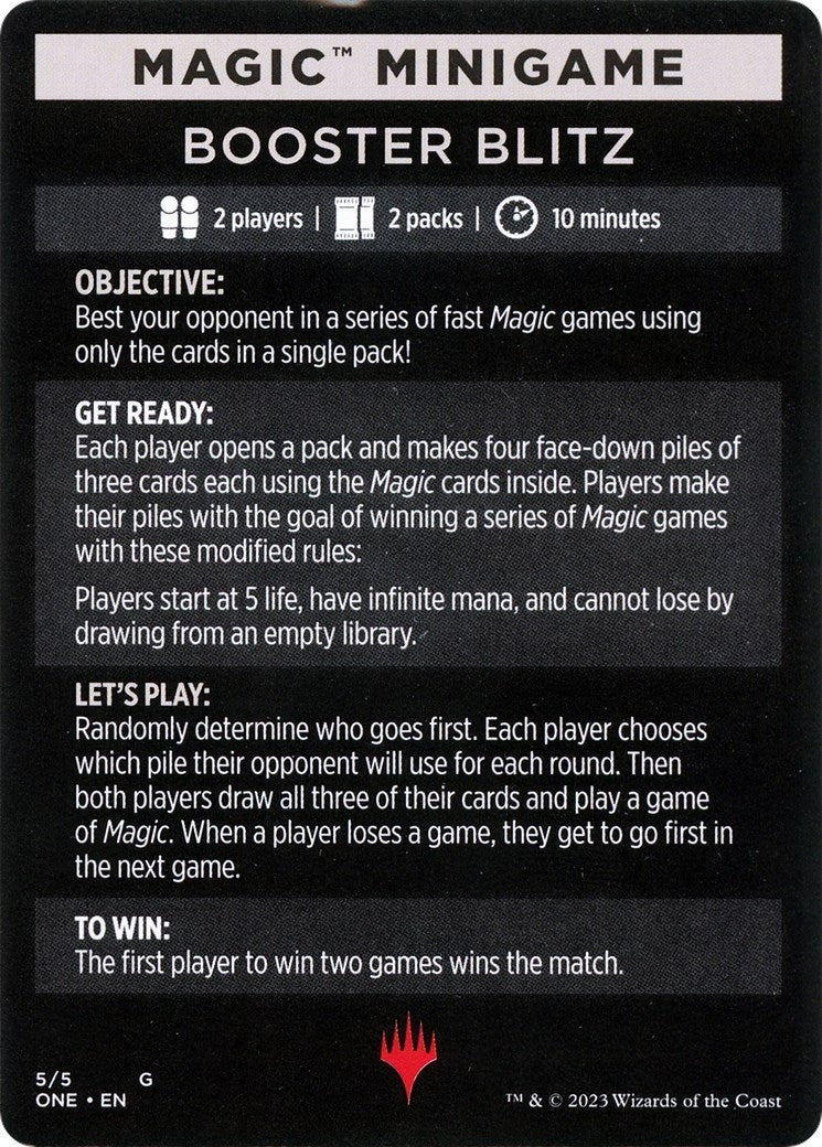 Image for Magic Minigame: Booster Blitz (5) (ONE) - Magic: The Gathering