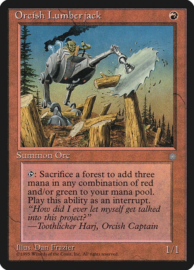 Image for Orcish Lumberjack (ICE) - Magic: The Gathering