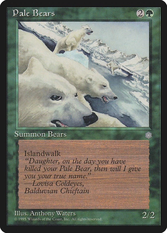 Image for Pale Bears (ICE) - Magic: The Gathering