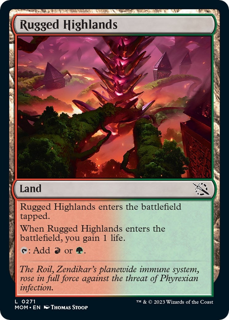 Image for Rugged Highlands (271) (MOM) - Magic: The Gathering