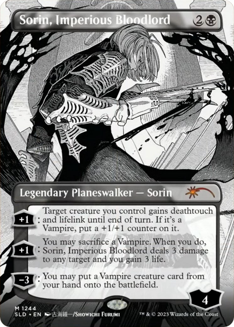 Image for Sorin, Imperious Bloodlord (Borderless) (1244) (SLD) - Magic: The Gathering